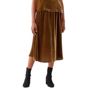 NWT EILEEN FISHER Velvet A-line Hazel Skirt Women's Size L
